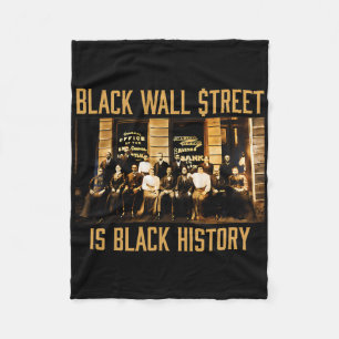 Cobertor De Velo Mês da História Negra Wall Street Divertido Afro-A