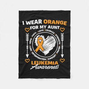 Cobertor De Velo Mês De Consciência Eu Visto Laranja Para Minha Tia