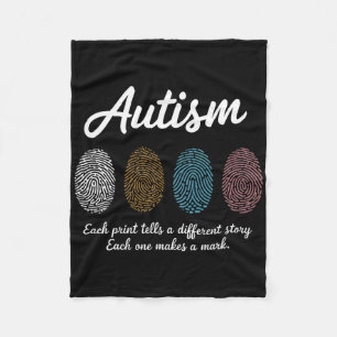 Cobertor De Velo Mês de Conscientização sobre Autismo Impressão Dig