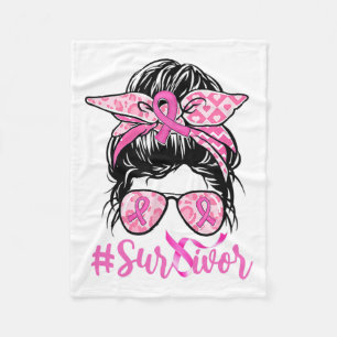 Cobertor De Velo Messun Pink Fita Fita Leopardo Cancer da Mama Guer