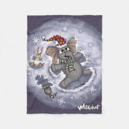 Cobertor De Velo Metalfabeto Wilbur Snow Angels Fleece Blanket
