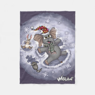 Cobertor De Velo Metalfabeto Wilbur Snow Angels Fleece Blanket