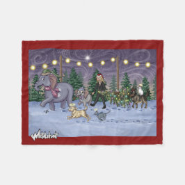Cobertor De Velo Metalphant Family Tree Fleece Blanket