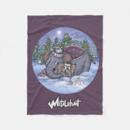 Cobertor De Velo Metalphant Wilbur & Mom Fleece Blanket