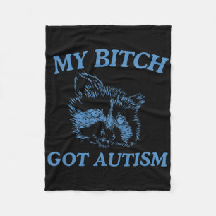 Cobertor De Velo Meu Autismo Engraçado Dizendo Memória 1