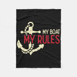 Cobertor De Velo Meu Barco Minhas Regras Âncora Dono Legal Marinhei