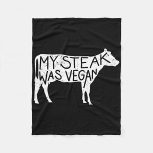 Cobertor De Velo Meu Bife Era Vegan - Engraçado Vapor Anti-Vegan