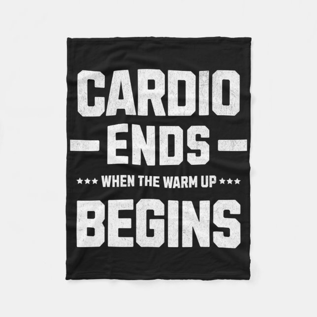 Cobertor De Velo Meu Cardio Termina Quando O Aquecimento Começa. (Frente)