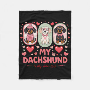Cobertor De Velo Meu Dachshund É Meu Namorado Citação De Amante De