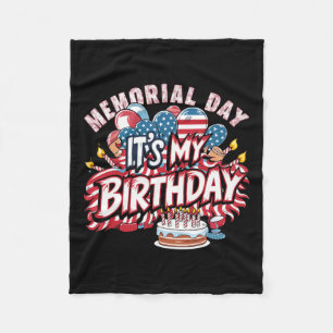 Cobertor De Velo Meu Dia de Memória de Aniversário Legal Retro Engr
