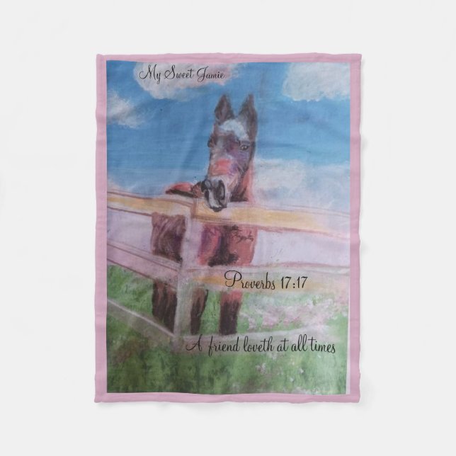 Cobertor De Velo meu doce Jamie (Frente)