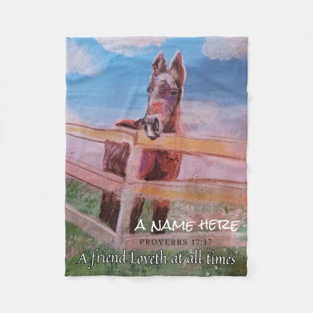 Cobertor De Velo Meu doce pastel Jamie (Frente)