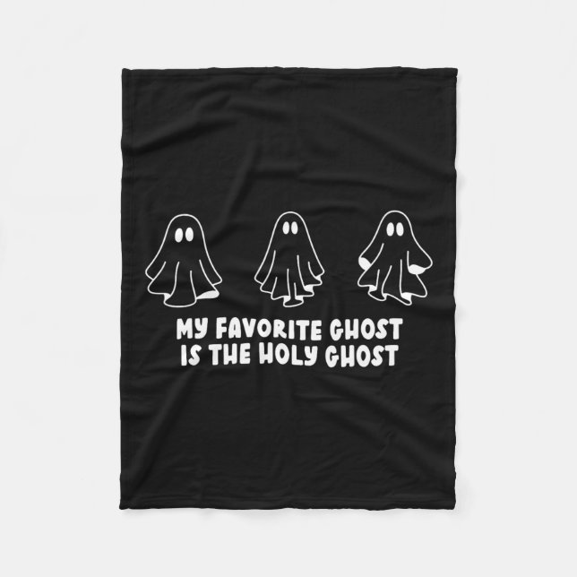 Cobertor De Velo Meu Fantasma Favorito É O Espírito Santo (Frente)