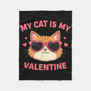 Cobertor De Velo Meu Gato É Meu Namorado Gato Fofo Amante Corações 