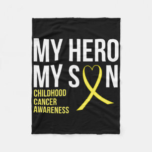 Cobertor De Velo Meu Herói Meu Filho Cancer Sensibilização