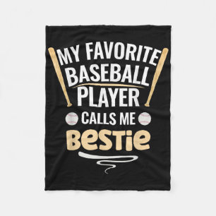 Cobertor De Velo Meu Jogador De Beisebol Favorito Me Chama De Besti