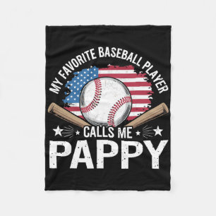 Cobertor De Velo Meu jogador de beisebol favorito me chama de Pappy