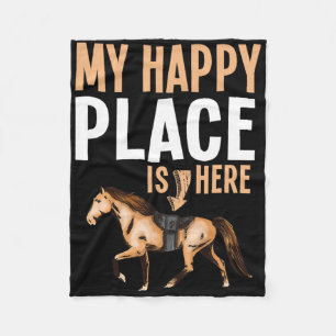 Cobertor De Velo Meu Lugar Feliz Pôr Cavalo Passando Cavalo Equador