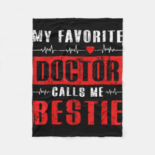 Cobertor De Velo Meu médico favorito me chama de melhor amiga
