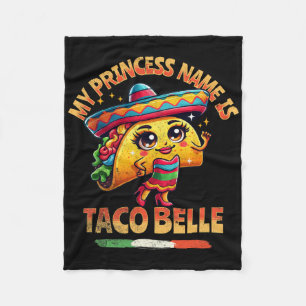 Cobertor De Velo Meu Nome De Princesa É Taco Belle - Comida Engraça