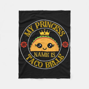 Cobertor De Velo Meu Nome De Princesa É Taco Belle Engraçado Cinco 