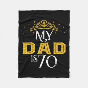 Cobertor De Velo Meu pai tem 70 anos feliz aniversário de 70 anos m