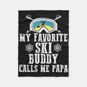 Cobertor De Velo Meu parceiro de esqui favorito me chama de Papai M