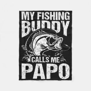 Cobertor De Velo Meu Parceiro de Pesca Me Chama de Papo Dia dos Pai