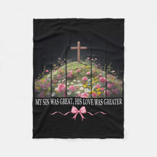 Cobertor De Velo Meu Pecado Foi Grande Ele Ressuscitou Páscoa Coque