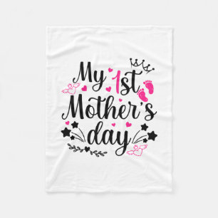 Cobertor De Velo Meu Primeiro Dia de as mães Como Mamãe 2