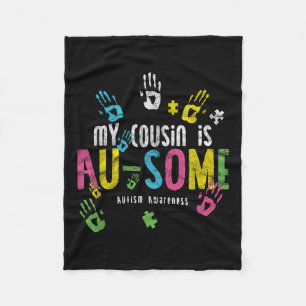Cobertor De Velo Meu primo é um pouco consciente do autismo
