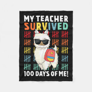 Cobertor De Velo Meu Professor Sobreviveu A 100 Dias De Mim 100º Di