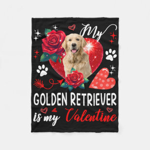 Cobertor De Velo Meu Retriever Dourado É Meu Floral de Proprietário