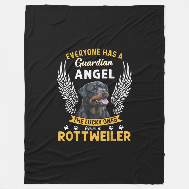 Cobertor De Velo meu rottweiler é um presente de anjo da guarda que (Frente)