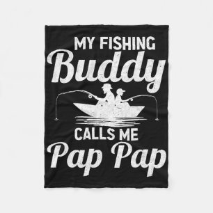 Cobertor De Velo Meus Amigos de Pesca Me Chamam de Papai Papá no Di
