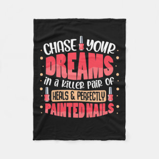 Cobertor De Velo Meus Sonhos Pintaram Unhas