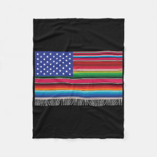 Cobertor De Velo México Americano Bandeira Serape Cinco De Mayo Par