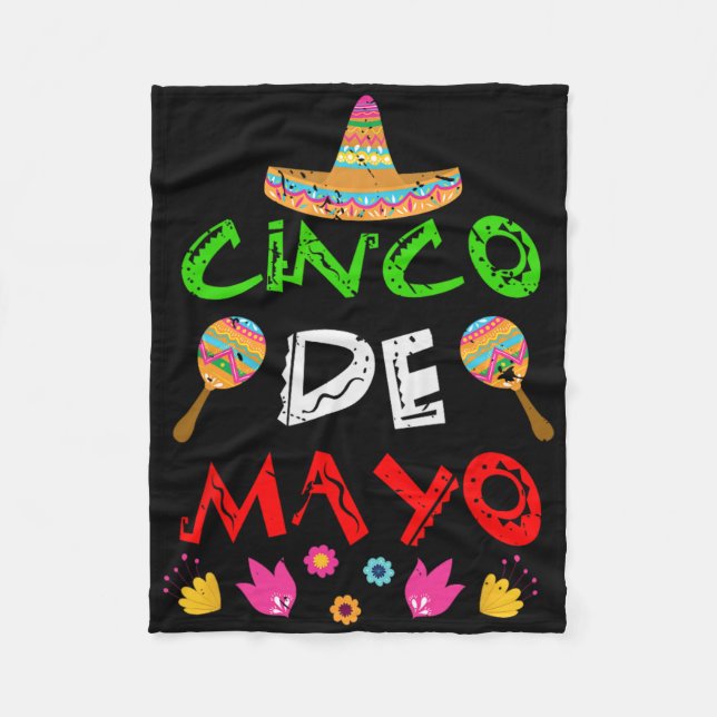 Cobertor De Velo México Cinco De Mayo (Frente)