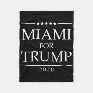Cobertor De Velo Miami Para Trump Vote Presidente Hispano Latino Fl