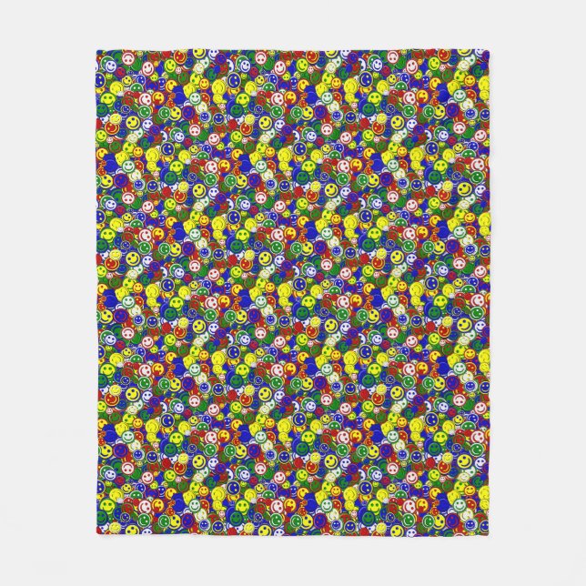 Cobertor De Velo Miçangas da face primária, BLANKET M DE FOLHA AZUL (Frente)