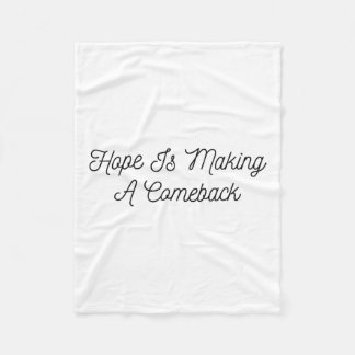 Cobertor De Velo Michelle Obama - A Esperança É Fazer Um Começo