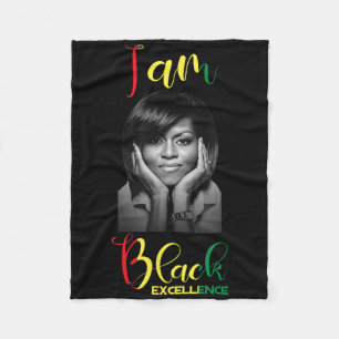 Cobertor De Velo Michelle Obama Black Excellence Black History Mont