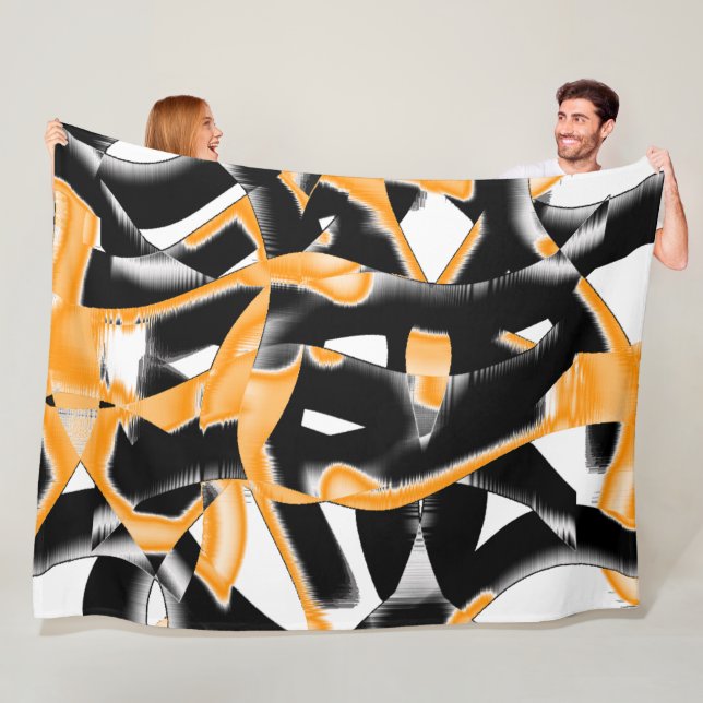 Cobertor De Velo Mídia estranha de fitas queimadas, arranhão branco (In Situ)