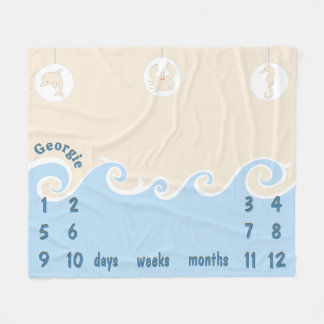 Cobertor De Velo Milestone Ocean Mobile Baby