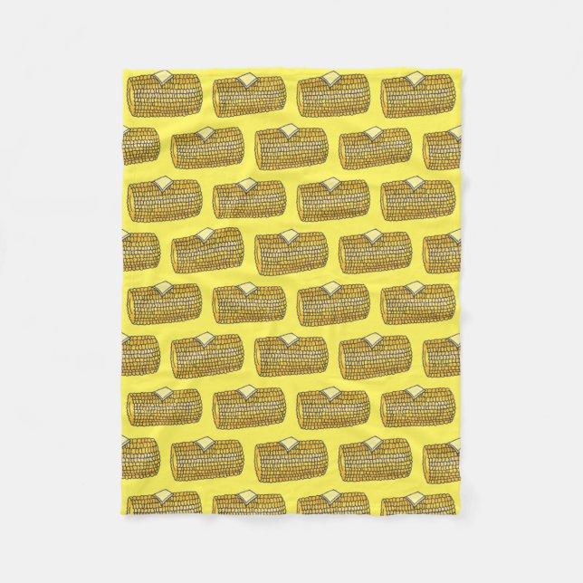 Cobertor De Velo Milho Amarelo na Comida de Piquenique Cob Butter C (Frente)