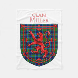 Cobertor De Velo Miller Tartan Scottish Xadrez Lion Rampant