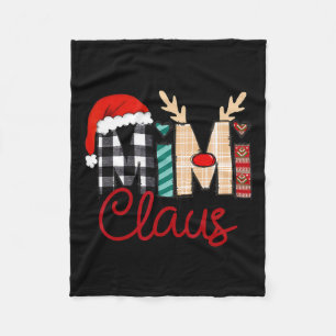 Cobertor De Velo Mimi Claus Reindeer Christmas