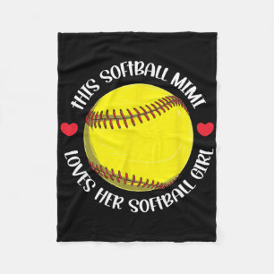 Cobertor De Velo Mimi de Softbol Mimi Orgulhosa de um Jogador de So