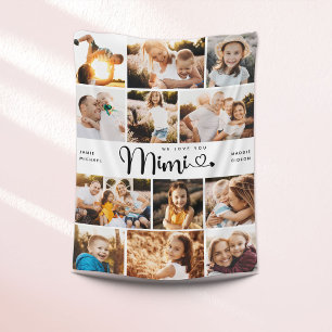 Cobertor De Velo Mimi Nós Amo-te Coração à Colagem de Fotos Mod
