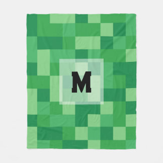 Cobertor De Velo Minecraft Monogram Fleece Blanket